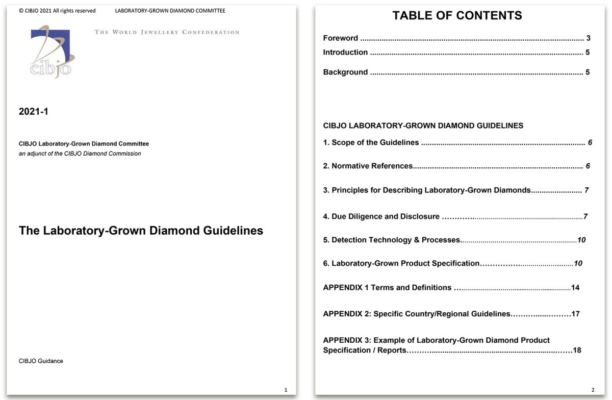Laboratory Grown Diamond Guidance CIBJO The World Jewellery